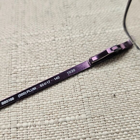 bebe Women Eyeglasses Frame Plum Tone BB5188 Half Rim Glasses Frame 53[]17 140 - Picture 11 of 14